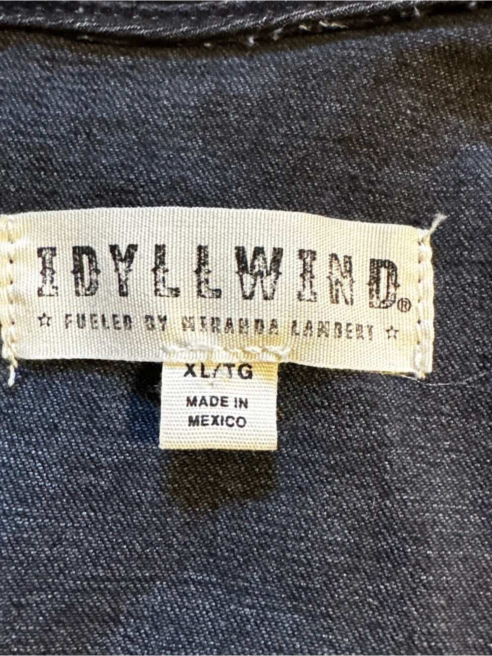 Idyllwind Center Stage Black Denim Flare Jumpsuit XL Western Cowgirl Stretch - Picture 3 of 6